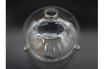 大正〜昭和初期　蓋付き　ノスタルジックな雰囲気を演出するハエ取り瓶2個セット(蠅、蝿、ハエトリ器、ガラス、硝子、フタ付き)(R-076204)