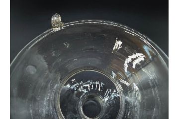 大正〜昭和初期　蓋付き　ノスタルジックな雰囲気を演出するハエ取り瓶2個セット(蠅、蝿、ハエトリ器、ガラス、硝子、フタ付き)(R-076204)