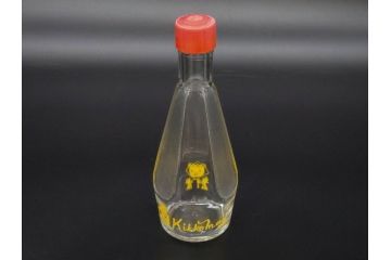 昭和レトロ　キッコーマン　ヒゲタしょうゆ　ソース　どこか懐かしさを感じる調味料入れ3点セット(醤油瓶、しょうゆ差し、キッコちゃん、ガラスビン、硝子)(R-076207)