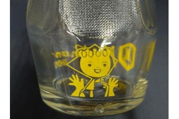 昭和レトロ　キッコーマン　ヒゲタしょうゆ　ソース　どこか懐かしさを感じる調味料入れ3点セット(醤油瓶、しょうゆ差し、キッコちゃん、ガラスビン、硝子)(R-076207)