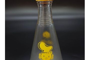 昭和レトロ　キッコーマン　ヒゲタしょうゆ　ソース　どこか懐かしさを感じる調味料入れ3点セット(醤油瓶、しょうゆ差し、キッコちゃん、ガラスビン、硝子)(R-076207)