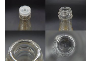 昭和レトロ　キッコーマン　ヒゲタしょうゆ　ソース　どこか懐かしさを感じる調味料入れ3点セット(醤油瓶、しょうゆ差し、キッコちゃん、ガラスビン、硝子)(R-076207)