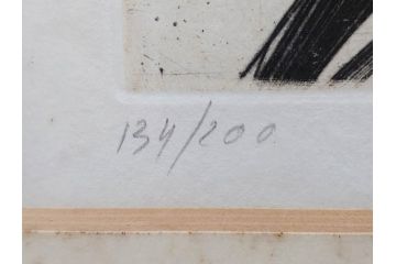 真作　クロード・ワイズバッシュ　「ソナタ 演奏 B」 134/200　「ソナタ 演奏 D」 132/200　版画2点セット(ヴァイオリン、バイオリン、チェロ、楽器、リトグラフ、絵画、額装、箱付き、ビジョン ヌーベル(VISION NOUVELLE)社)(R-076211)