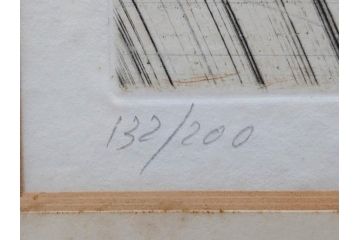 真作　クロード・ワイズバッシュ　「ソナタ 演奏 B」 134/200　「ソナタ 演奏 D」 132/200　版画2点セット(ヴァイオリン、バイオリン、チェロ、楽器、リトグラフ、絵画、額装、箱付き、ビジョン ヌーベル(VISION NOUVELLE)社)(R-076211)