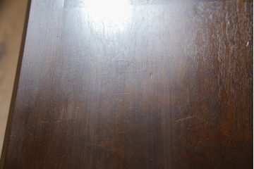 中古　松本民芸家具　希少モデル　格子模様が特徴的なK型ライティングビューロー(ワークデスク、簿記机、収納棚、戸棚、在宅用、在宅ワーク用)(R-076217)
