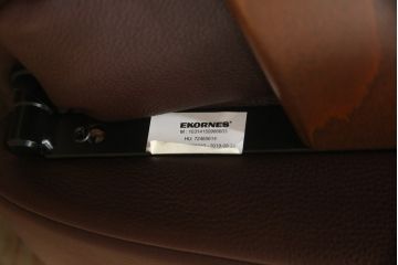 中古　美品　EKORNES(エコーネス)　本革　オットマン付き　ストレスレス レノ クラシック(S)(アームチェア、リクライニングチェア、椅子、一人掛けソファ、1Pソファ)(定価約38万円)(R-076223)