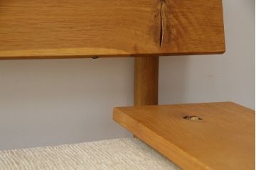 中古　飛騨産業　キツツキ　森のことば　両肘付きソファ2P(SN105W)　木のぬくもりを感じる2人掛けソファ(二人掛け、アームソファ)(R-076224)