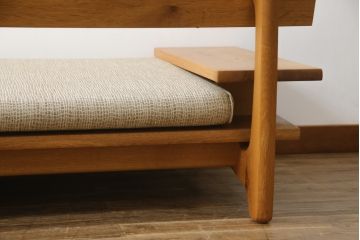 中古　飛騨産業　キツツキ　森のことば　両肘付きソファ2P(SN105W)　木のぬくもりを感じる2人掛けソファ(二人掛け、アームソファ)(R-076224)