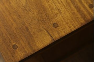 和製アンティーク　楠(クス)材　素晴らしい細工が目を惹くシャッター引き戸のローボード(テレビ台、テレビボード、収納棚、戸棚、飾り棚、違い棚)(R-076227)