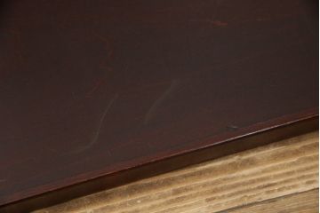 中古　九州民芸家具　水目桜材　和室にも洋室にも合うシックなブックケース(本箱、収納棚、飾り棚、本棚、キャビネット)(R-076228)