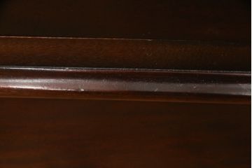 中古　九州民芸家具　水目桜材　和室にも洋室にも合うシックなブックケース(本箱、収納棚、飾り棚、本棚、キャビネット)(R-076228)