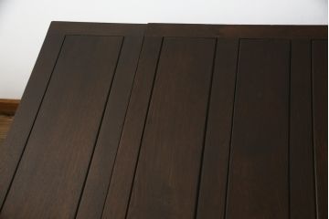 イギリスアンティーク　オーク材　クラシカルな雰囲気が魅力的なドローリーフテーブル(エクステンションテーブル、ダイニングテーブル、食卓、4人掛け、4P、6人掛け、6P、英国)(R-076237)