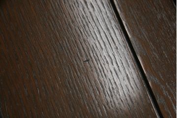 イギリスアンティーク　オーク材　クラシカルな雰囲気が魅力的なドローリーフテーブル(エクステンションテーブル、ダイニングテーブル、食卓、4人掛け、4P、6人掛け、6P、英国)(R-076237)