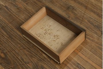 和製アンティーク　落ち着いた佇まいが魅力的なモダンデザインのブックケース(本箱、本棚、収納棚、戸棚、サイドキャビネット)(R-076239)