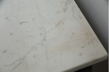 イギリスアンティーク　ウォールナット材　天板大理石　上品で高級な佇まいのキッチンワゴン(トロリー、サイドテーブル、サービス台、英国)(R-076240)