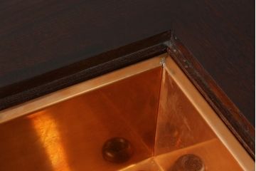 中古　美品!!　九州民芸家具　和モダンな空間づくりにおすすめの囲炉裏テーブル(ダイニングテーブル、食卓、4人掛け、木製火鉢)(R-076241)