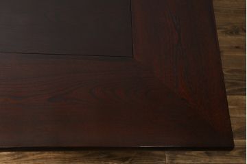 中古　美品!!　九州民芸家具　和モダンな空間づくりにおすすめの囲炉裏テーブル(ダイニングテーブル、食卓、4人掛け、木製火鉢)(R-076241)