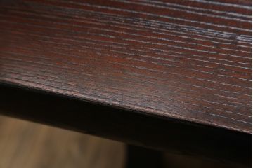 中古　美品!!　九州民芸家具　和モダンな空間づくりにおすすめの囲炉裏テーブル(ダイニングテーブル、食卓、4人掛け、木製火鉢)(R-076241)