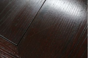 中古　美品!!　九州民芸家具　和モダンな空間づくりにおすすめの囲炉裏テーブル(ダイニングテーブル、食卓、4人掛け、木製火鉢)(R-076241)