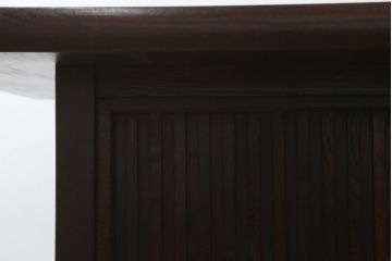 中古　美品!!　九州民芸家具　和モダンな空間づくりにおすすめの囲炉裏テーブル(ダイニングテーブル、食卓、4人掛け、木製火鉢)(R-076241)