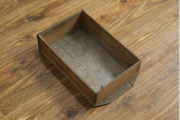 和製アンティーク　大正ロマン　二面ガラス　象嵌入り　趣のある佇まいが魅力的な二段重ね収納棚(キャビネット、ガラスケース、戸棚、食器棚、カップボード)(R-076243)