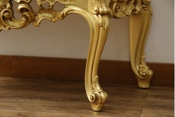 中古　美品　SILIK(シリック)　ロココ調　背面鏡張り　華やかな色合いと装飾が魅力的なキャビネット(キュリオケース、ガラスケース、ショーケース、飾り棚、陳列棚、食器棚、店舗什器)(定価約290万円)(R-076246)
