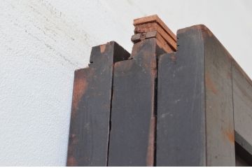 アンティーク建具　和モダンな雰囲気を盛り上げる障子帯戸3枚セット(引き戸、障子戸)(R-076250)