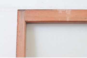 アンティーク建具　大正ロマンな雰囲気香るガラス扉1枚(ドア、ガラス戸)(R-076253)