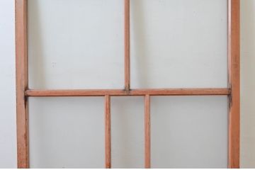 アンティーク建具　大正ロマンな雰囲気香るガラス扉1枚(ドア、ガラス戸)(R-076253)