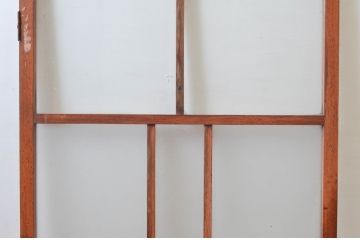 アンティーク建具　大正ロマンな雰囲気香るガラス扉1枚(ドア、ガラス戸)(R-076253)