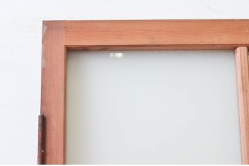 アンティーク建具　どこか懐かしさを感じる幅狭板戸扉1枚(ドア、木製扉)(R-076255)