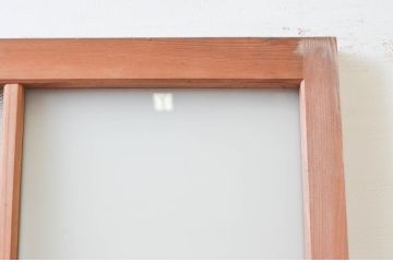 アンティーク建具　どこか懐かしさを感じる幅狭板戸扉1枚(ドア、木製扉)(R-076255)