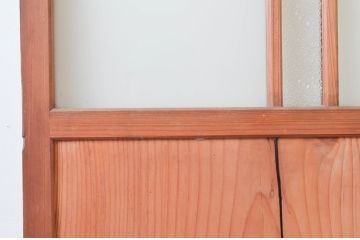 アンティーク建具　どこか懐かしさを感じる幅狭板戸扉1枚(ドア、木製扉)(R-076255)