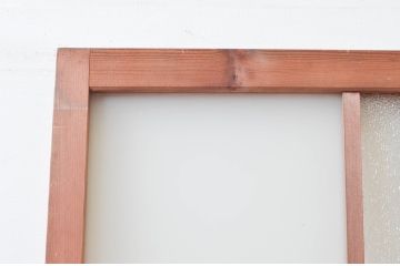 アンティーク建具　どこか懐かしさを感じる幅狭板戸扉1枚(ドア、木製扉)(R-076255)