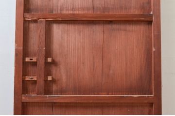 アンティーク建具　どこか懐かしさを感じる幅狭板戸扉1枚(ドア、木製扉)(R-076255)