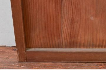 アンティーク建具　どこか懐かしさを感じる幅狭板戸扉1枚(ドア、木製扉)(R-076255)