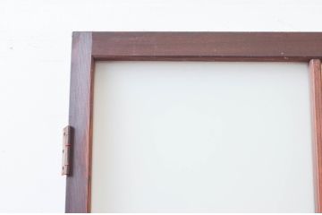 アンティーク建具　どこか懐かしさを感じる板戸扉1枚(ドア、木製扉、ガラス戸)(R-076256)