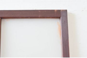 アンティーク建具　どこか懐かしさを感じる板戸扉1枚(ドア、木製扉、ガラス戸)(R-076256)
