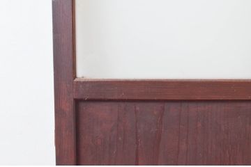 アンティーク建具　どこか懐かしさを感じる板戸扉1枚(ドア、木製扉、ガラス戸)(R-076256)