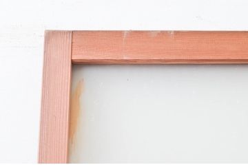 アンティーク建具　どこか懐かしさを感じる板戸扉1枚(ドア、木製扉、ガラス戸)(R-076256)