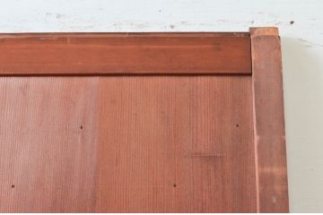 アンティーク建具　長い歴史を刻んだ風合いが魅力的な横桟幅狭引き戸2枚セット(格子戸、板戸、舞良戸、まいらど)(R-076259)