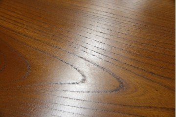 【F様ご決済用】和製ビンテージ　未使用　展示品　総欅(ケヤキ)材　赤みがかった色味と凝った意匠が素敵な茶棚　(R-076260)