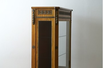 中古　イギリス製　ルイ16世様式　気品溢れる象嵌入りキャビネット　定価約70万円　(R-076263)
