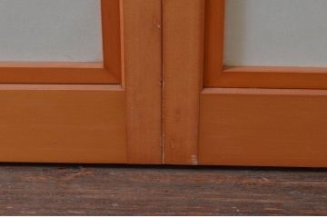 ビンテージ建具　和の空間づくりにおすすめの擦り上げ幅狭障子戸4枚セット(擦り上げ障子戸、擦上障子戸、雪見障子戸、引き戸、ヴィンテージ)(R-076266)