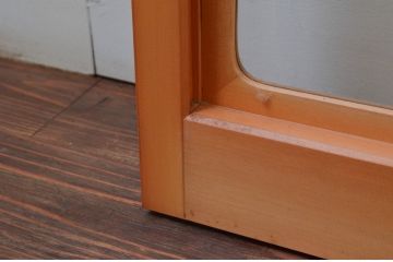 ビンテージ建具　和の空間づくりにおすすめの擦り上げ幅狭障子戸4枚セット(擦り上げ障子戸、擦上障子戸、雪見障子戸、引き戸、ヴィンテージ)(R-076266)