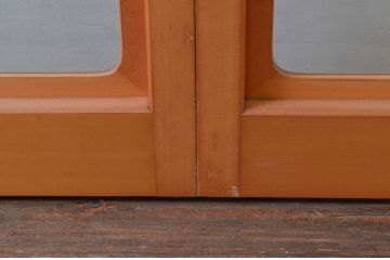 ビンテージ建具　和の空間づくりにおすすめの擦り上げ幅狭障子戸4枚セット(擦り上げ障子戸、擦上障子戸、雪見障子戸、引き戸、ヴィンテージ)(R-076266)