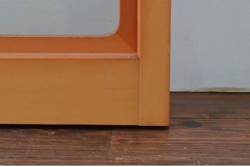 ビンテージ建具　和の空間づくりにおすすめの擦り上げ幅狭障子戸4枚セット(擦り上げ障子戸、擦上障子戸、雪見障子戸、引き戸、ヴィンテージ)(R-076266)