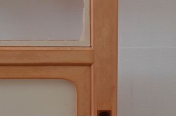 ビンテージ建具　和の空間づくりにおすすめの擦り上げ幅狭障子戸4枚セット(擦り上げ障子戸、擦上障子戸、雪見障子戸、引き戸、ヴィンテージ)(R-076266)