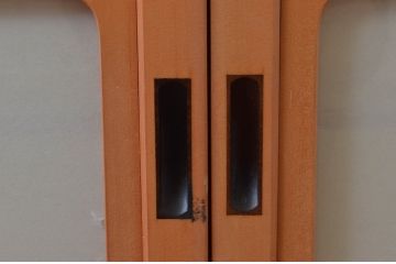 ビンテージ建具　和の空間づくりにおすすめの擦り上げ幅狭障子戸4枚セット(擦り上げ障子戸、擦上障子戸、雪見障子戸、引き戸、ヴィンテージ)(R-076266)