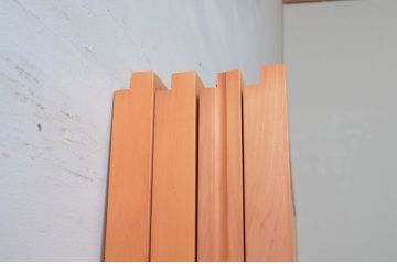 ビンテージ建具　和の空間づくりにおすすめの擦り上げ幅狭障子戸4枚セット(擦り上げ障子戸、擦上障子戸、雪見障子戸、引き戸、ヴィンテージ)(R-076266)
